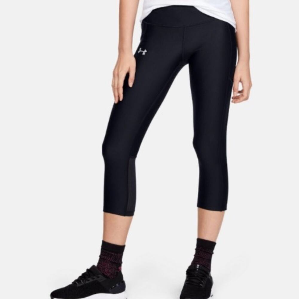 Under Armour Mileage Women's HeatGear Compression Black Capri Size S